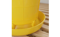 Large Capacity Chicken Feeder Chicken Feed Barrel Rain Resistant Fowl Feeding Trough for Homesteaders, Outdoor