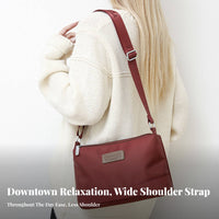 Large Capacity women's Crossbody Bag Adjustable Strap Nylon Crossbody Bag Wear Resistant for Commuters, Travelers, Daily Use, Shopping, Work
