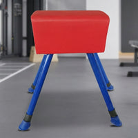 Padded Top Gymnastics Jump Ing Buck Non-Slip Feet Jumping Training Equipment Multiple Sizes Available Adjustable Height Training Jump Sturdy Construction for Gymnasts, Students, Beginners, Gymnasium, School, Playground, Home