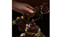 Telephone Building Set with Carousel Base Illuminated Telephone Model Kit with Lights Carousel Model Decorative for Builders