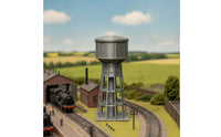 Finished N-Scale Water Structure Plastic Tank-Style Water Structure Gray Railway Accessory Realistic for Modelers, Hobbyists, Dioramas, Train Yards