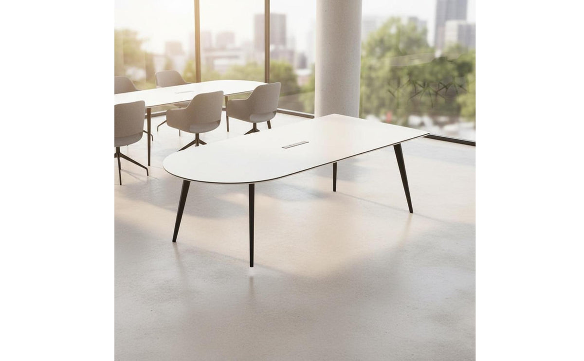 Wired Conference Table Concealed Wiring Oval Conference Table White Office Furniture