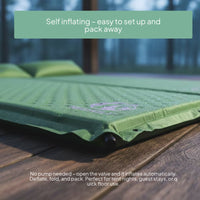 Textured Automatic Inflatable Sleeping Pad Soft Textile Camping Sleeping Pad Portable Extra Thick for Outdoor Use