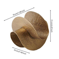 Abstract Circular Sculpture Contemporary Circular Sculpture Geometric Tabletop Accessory for Coffee Table, Living Room