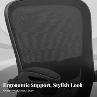 effortless Rolling Casters Ergonomic Highspine support Gaming Chair Lumbar Support Ergonomic Mesh Chair with Flip-up Arms Reclining rearrest pivot Seat Adjustable Headrest for Stuthents, vitheo game enthusiasts, Women, Study, Bedroom, Conference Room