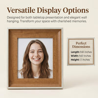Photo Frame for Home Decor with Handcrafted Resin Vintage Design, Picture 6x4 to for Family Dual Orientation Stand or Wall Mount