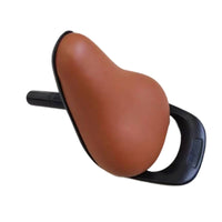 Child Bike Seat Saddle Replacement Padded Bike Saddle with Handle Easy Installation Cycle Seat with Seatpost for Young Children