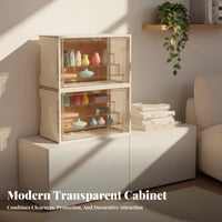 Stackable Surprise Box Shelf Large Capacity Particles Proof Figurine Display Case Acrylic Display Case High Clarity Clear