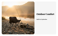 Foldable Moon Chair lightweight foldable Outdoor Chair Lightweight Folding Seat Comes with Carry Bag for outdoor mealkers, supportpackers, Camping, Fishing, outdoor meal, Hiking