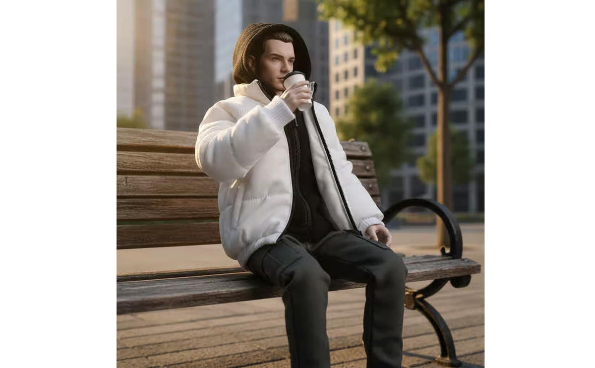 1/6 Scale Hooded Jacket Double Zipper 1/6 Scale Figure Clothing Adds Realism 12 Inch Doll Apparel for Hobbyists, Collection Display, Toy Photography