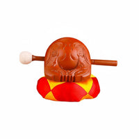 Temple Block Resonant Sound Wooden Fish Drum Mokugyo Instrument for Meditation Practitioners