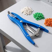 Stainless Steel Banding Pliers with Rubber Rings Four-Claw Castration Bander with Rings Heavy Duty Livestock Banding Tool for Farmers, Ranchers, Ranches