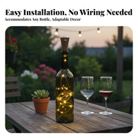 light-emitting diode Bulbs Solar Cork Light mood-setting Creating Bottle lighting fixture suitable for common Bottles cord Lights Bendable Wire for DIY hobbyists, Home Decorators, Parties, Weddings, Wedding, Garden