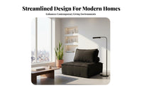 Italian Minimalist Design Tofu Block Sofa Lowsilhouette Living Room Furniture adaptable Configuration Home Seating Plush pads for Small Apartment Dwellers, Modern Homeowners, Families, Lounge Area, Office