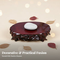 Wooden Pedestal adaptable Carved Pedestal No Assembly Required for countertop