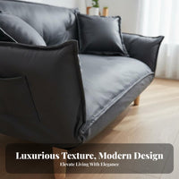 Space-Saving Adjustable Floor Lounger Soft Comfort Adjustable Sleeper Loveseat Convertible Design Household Furniture Multi-Positional for Apartment Dwellers, Young Adults, Balcony, Small Areas, Reading Nook, Home Office