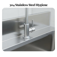 Medical Scrub Sink Hands Commercial Hand Sink Floor Mount Wash Basin for Lab Technicians, Chefs, Hospital, Workshop
