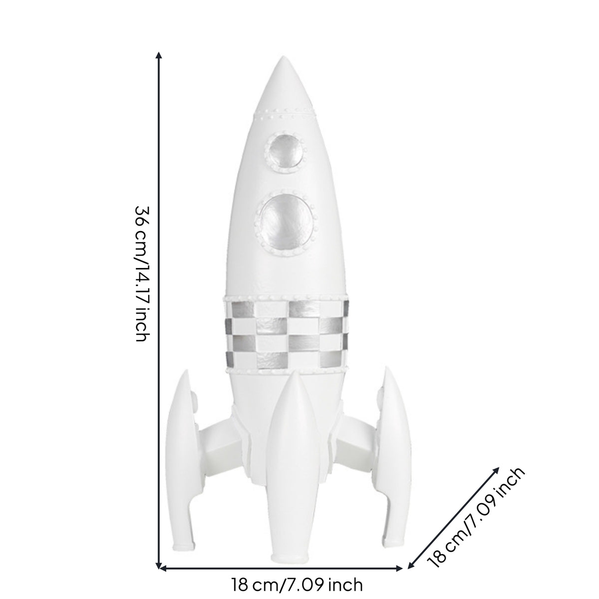 space Figurine Space Themed Spacecraft Sculpture Decorative Ornament for Bookshelf