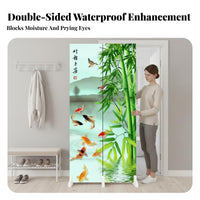 Foldable Design Folding Panel Divider Easily Movable Multi-Panel Room Divider Space Saving Privacy Screen Modern Aesthetic for Apartment Dwellers, Homeowners, Remote Workers, Entrymethod, Bedroom, amethodice, showcase