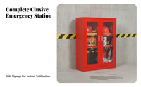 Mini Fire Station Cabinet Steel for Workers, Construction Site, Outdoor, Office