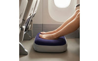 Portable Inflatable Footrest Lightweight Footrest with Flocked Top Skin-Friendly Inflatable Travel Pillow Space-Saving for Travelers