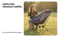Long-Lasting Aluminum Frame Mesh Recliner Chair Fast and Simple Setup Ultralight Camping Chair Ergonomic Design Collapsible Outdoor Recliner Heavy Duty for Campers, Backpackers, Beachgoers, Picnic, Picnics, Fishing, Beach
