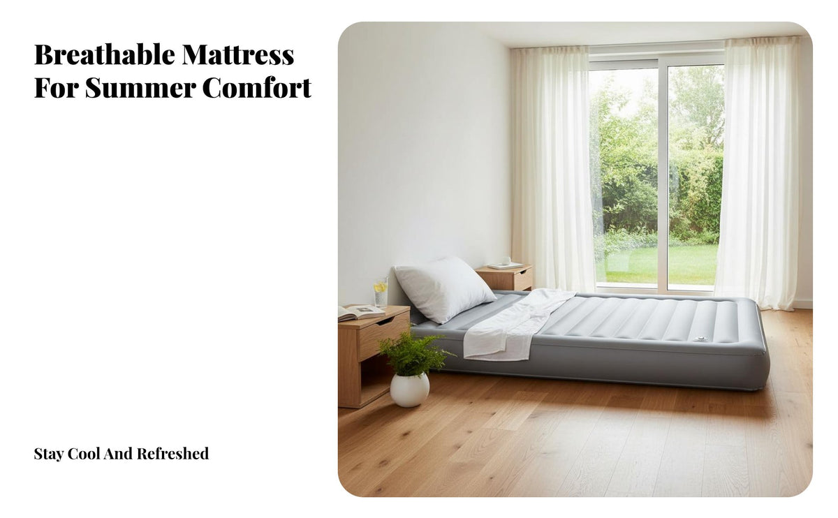Long-Lasting PVC Material Inflatable Water Air Bed Leak-Proof Waterbed Mattress Heavy Duty Summer Cooling Waterbed Easy to Repair for Home Care, SPA, Sauna Center