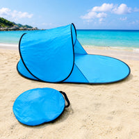 Spring  Beach Tent Instant Beach Tent with Carrying Pouch Automatic Spring  for Kids, Young Child, Park, Backyard