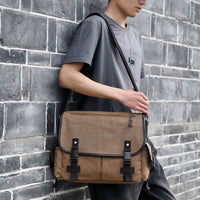 Notebook Bag for Men and Women with Shoulder Strap, Versatile School Bag and Crossbody Bag for Dog Walking, 12-inch Notebook Compartment