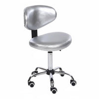 Rolling Caster casters Adjustable supportless Stool with supportrest Task Chair 360-Degree rotate Movable Furniture space-saving Design for Office Workers Artists, Professionals, Salon, Clinic, Spa, Workshop