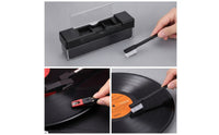 Compact Vinyl Cleaning Kit Portable Vinyl Cleaning Brush Kit Anti-Static Records Non-Scratching for Collectors, DJs, Turntable