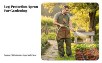 Stain-Resistant Split-Leg Gardening Apron Long-Lasting Leg Protection Apron Reinforced Pockets Quick Release Buckle for Gardeners, Landscapers, Farmers, Harvesting, Outdoor