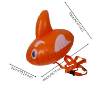 Adjustable Inflatable Buoyancy Aid with Strap Cute Swimming Buoyancy Aid Portable Water Toy Colorful for Teens