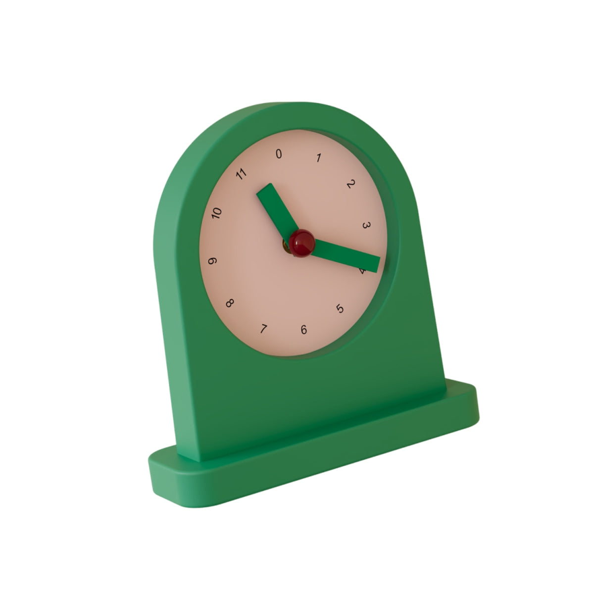 Desktop Clock with Arch Top Freestanding Silent Clock with Round Dial for Desk