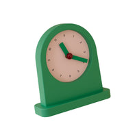 Desktop Clock with Arch Top Freestanding Silent Clock with Round Dial for Desk