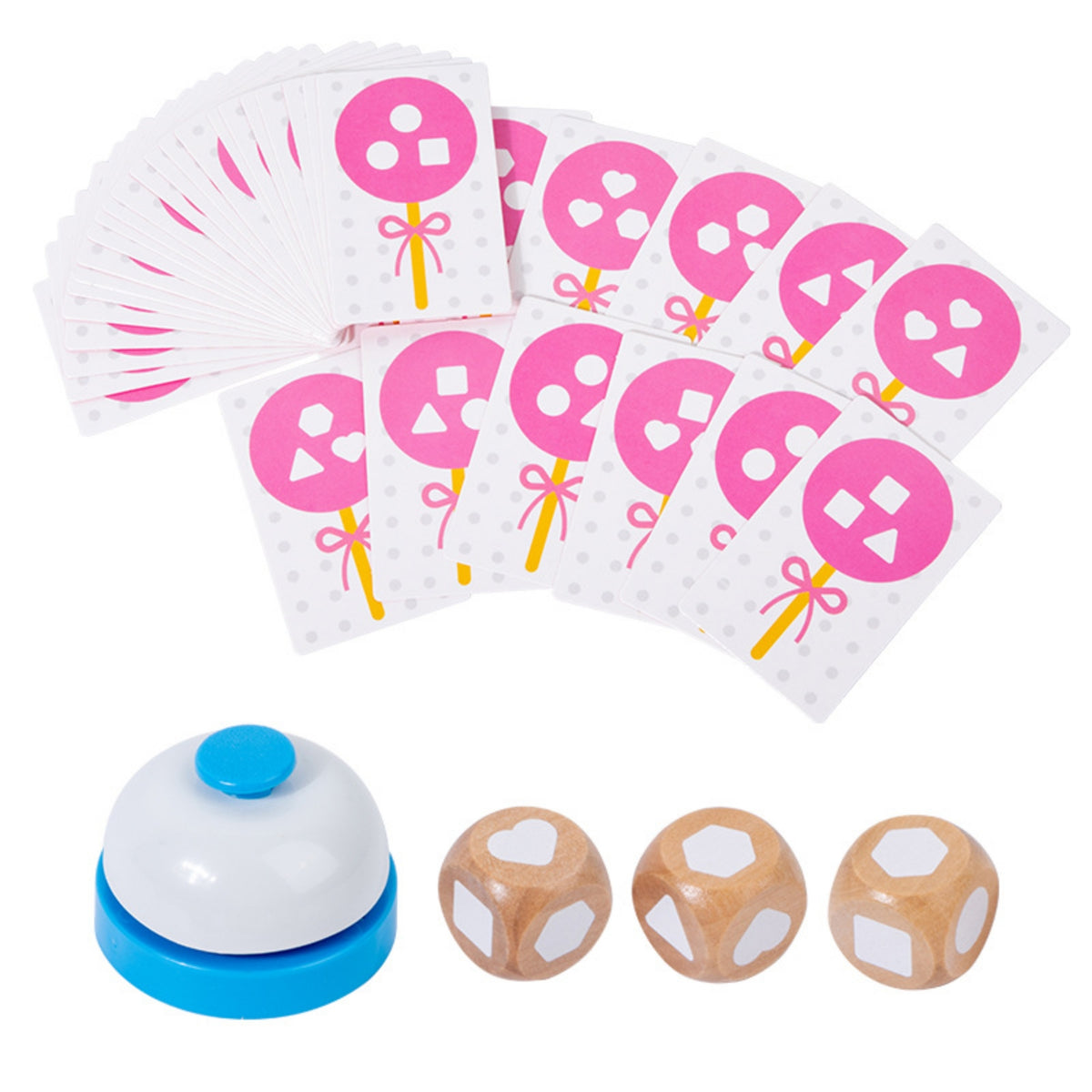 Wooden Matching Game Natural Wood Toy Problem-Solving for Preschoolers