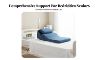 Washable Cover Bedridden Patient Positioning Pillow Multi-Functional Adjustable Bed Incline System for Elderly, Bedroom, Hospital