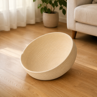 Woven Cotton Rope Bed Insert, Scratch-Resistant Cat Bed, Washable and Breathable for All Seasons, 35cm