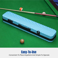 1/2 Split Billiard Cue Case, Large Head, 9sphere, Combination Lock, Double Carrying, Spacious Storage