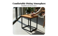 Nordic aesthetic Simple Wooden Dining Set Modern Design Restaurant Table and Chairs Multi-Functional Commercial Furnishing long-lasting Construction for Business Owners, Apartment Dwellers, Fast Food Shop, Cafeteria, Kitchen, morning dining area