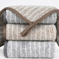 Quick-Drying Dishcloth Cleaning Cloths, Striped 25cm x 25cm Dish Cloths, High Absorbency Polyester Multipurpose Stitched Border Rag
