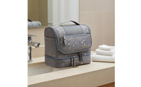 Waterproof Travel Wash Bag Water-Resistant Large Capacity Makeup Bag Portable Damp-Dry Compartment Separation Pouch for Tourists, Washroom, Gym