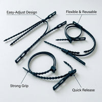 Reusable Green Plant Ties, connecting garden plant ties for climbing plants, fruit trees, tomato & rose support
