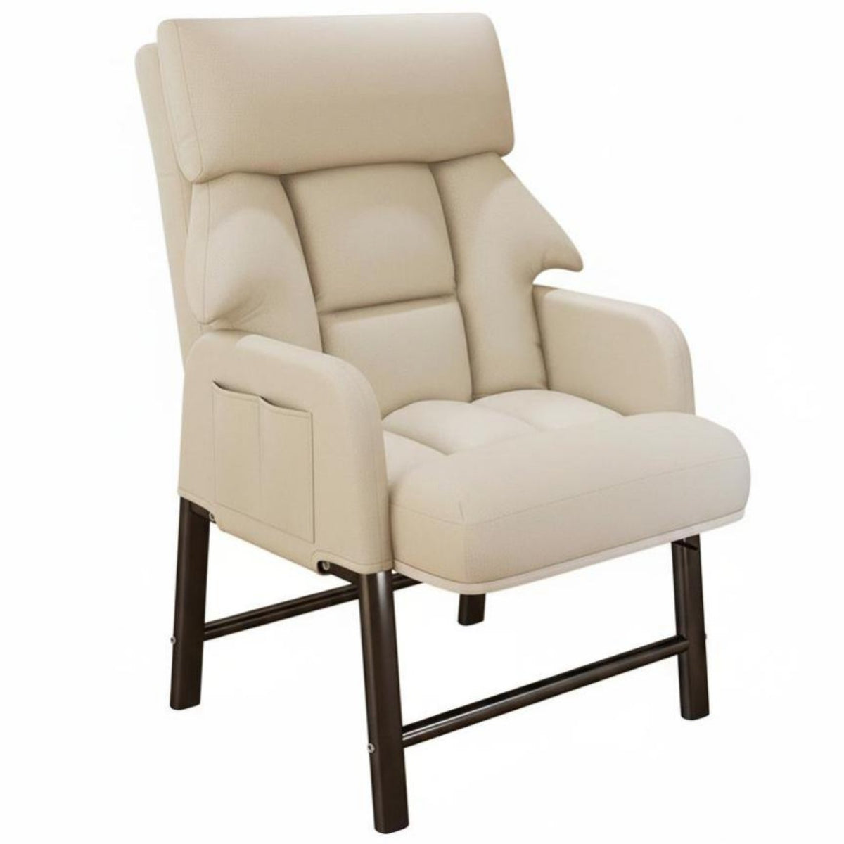 Foldable Design transformable Sleeper Chair Reclining Function Recliner Space Saving Multifunctional Seating Adjustable spinerest for off-whiteice Workers, Apartment Dwellers, Homeowners, Dormitory, Bedroom, Balcony