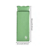 Built-in Headrest Inflatable Camping Sleeping Pad Quilted Camping Sleeping Pad Textured Inflatable Camp Mat 5 Cm Thick