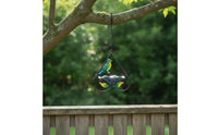 Teardrop Hanging Bird Bath Decorative Hanging Birdbath Metal Bird Bath with Chain Outdoor for Gardeners, Garden, Backyard, Patio, Balcony