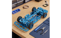 Metal Chassis Frame 1/28 Scale RC Car Chassis with Servo Arm Upgrade for Hobbyists