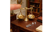 Realistic Intricate Retro Balance Balances with Weights Mini Balance Scale