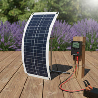 Lightweight 10W Solar Panel Charger Built-in Smart Charge Controller 12V Solar Charging Kit Waterproof High-Performance Monocrystalline for Camping