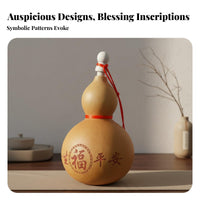 Chinese Auspicious Gourd Good Luck Symbol Gourd Hanging Decoration Feng Shui Wu Lou Handmade Wu Lou Token Lightweight